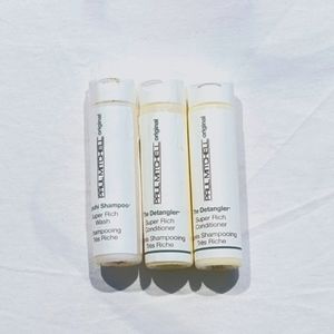 2 conditioners and 1 shampoo